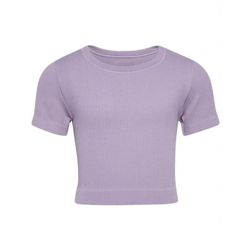 Hummel Jr Seamless Rib S/S T-shirt Barn Lavendel | 223947-341