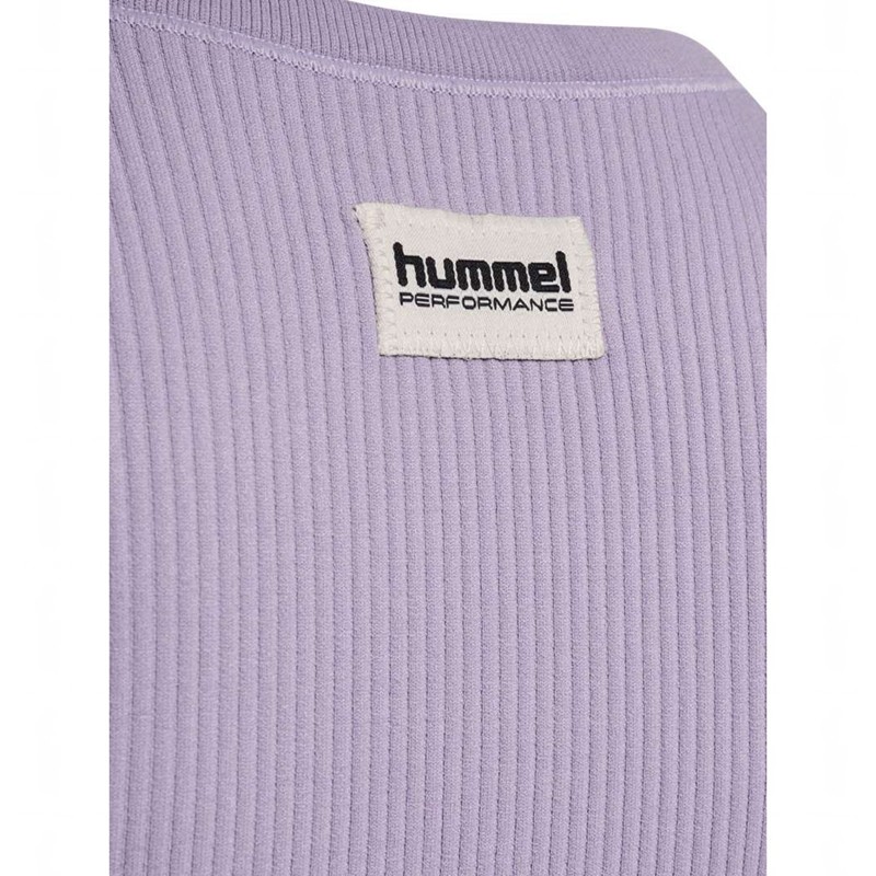 Hummel Jr Seamless Rib S/S T-shirt Barn Lavendel | 223947-341