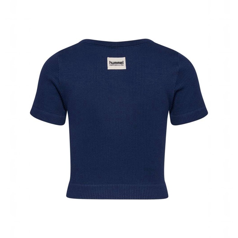 Hummel Jr Seamless Rib S/S T-shirt Barn Svarta | 000235-328
