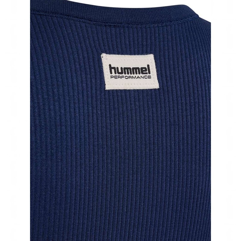 Hummel Jr Seamless Rib S/S T-shirt Barn Svarta | 000235-328