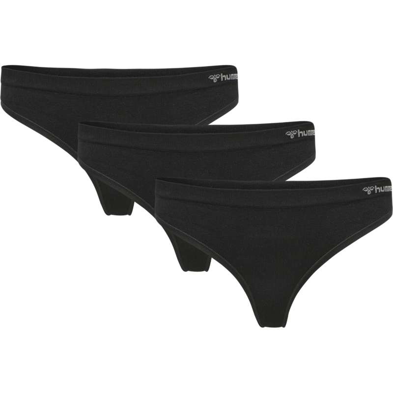 Hummel Juno 3 Pack Seamless String Dam Svarta | 984474-677