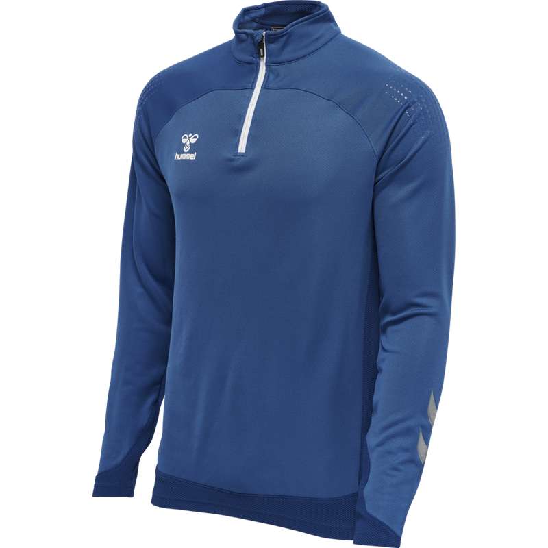 Hummel Lead Half Zip Hoodie Herr Blå | 531298-180