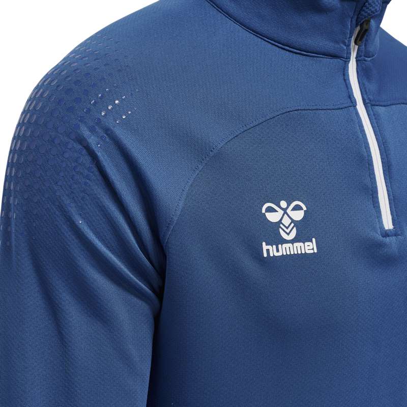 Hummel Lead Half Zip Hoodie Herr Blå | 531298-180