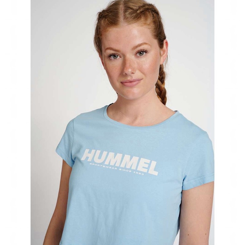 Hummel Legacy Cropped T-shirt Dam Blå | 318302-272