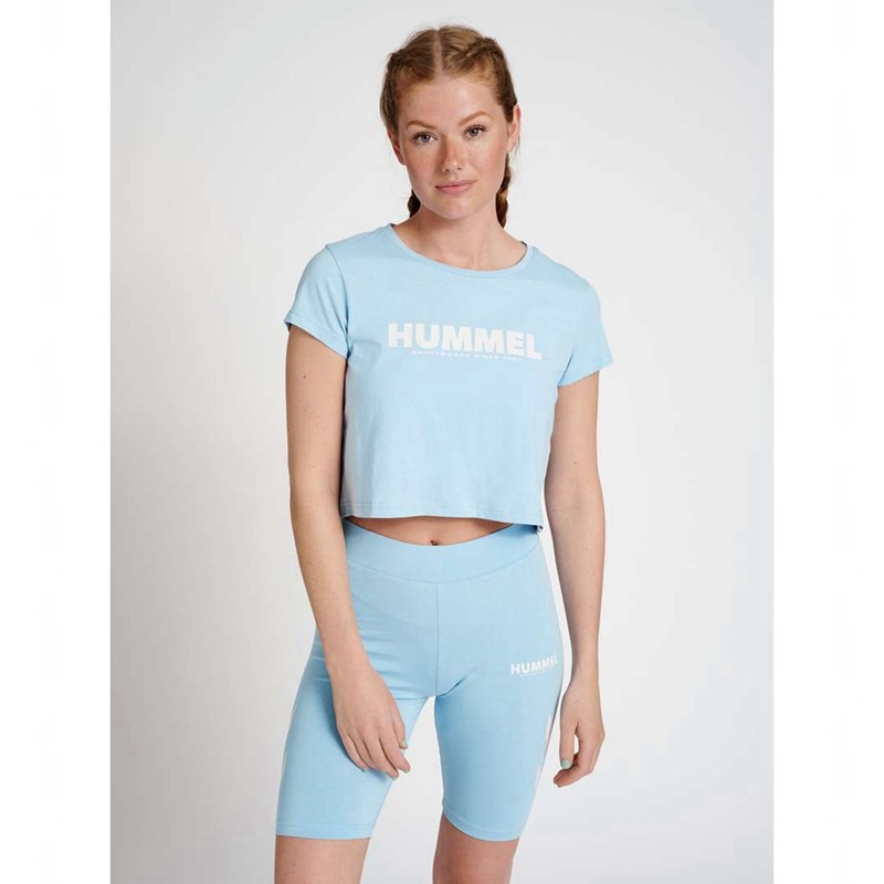 Hummel Legacy Cropped T-shirt Dam Blå | 318302-272