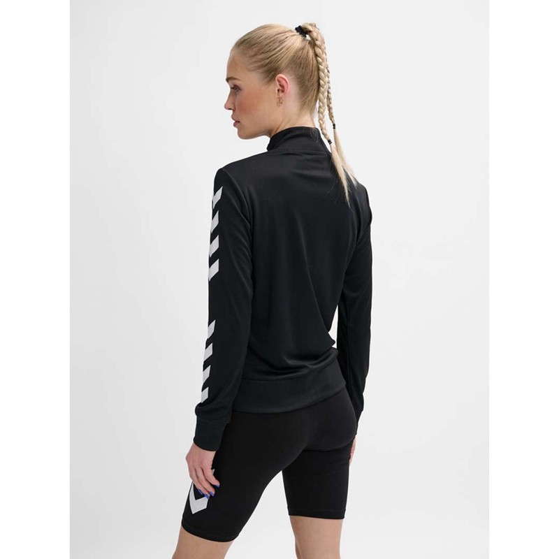 Hummel Legacy Evy Poly Zip Jackor Dam Svarta | 232247-595