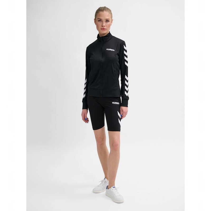 Hummel Legacy Evy Poly Zip Jackor Dam Svarta | 232247-595