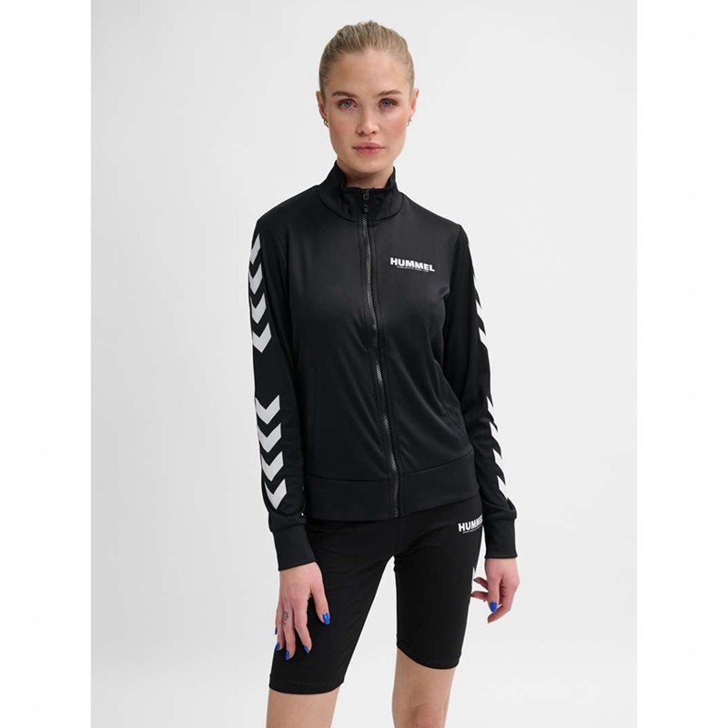 Hummel Legacy Evy Poly Zip Jackor Dam Svarta | 232247-595