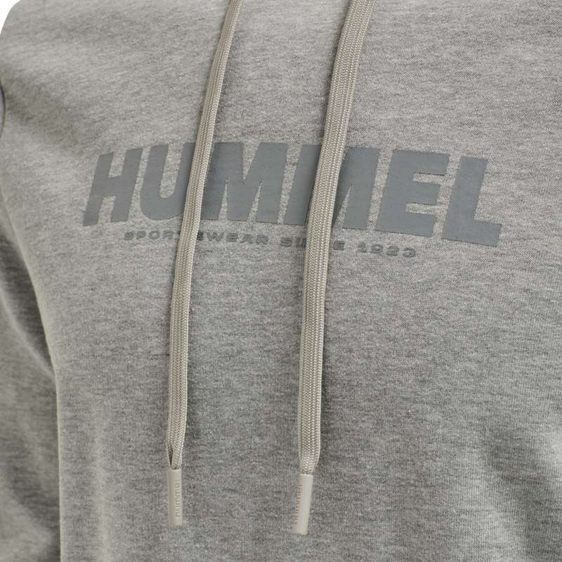 Hummel Legacy Logo Plus Hoodie Herr Grå | 156301-045
