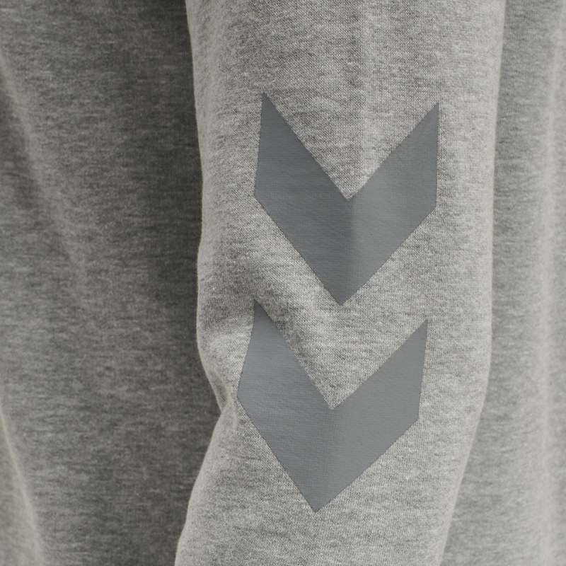 Hummel Legacy Logo Plus Hoodie Herr Grå | 156301-045