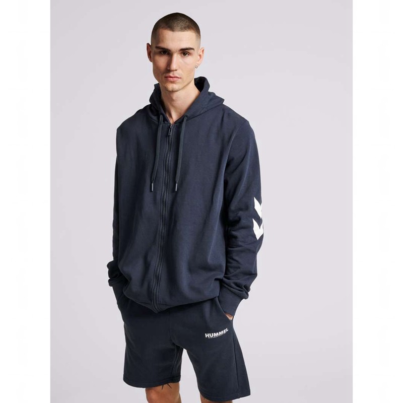 Hummel Legacy Zip Hoodie Dam Blå | 041471-716
