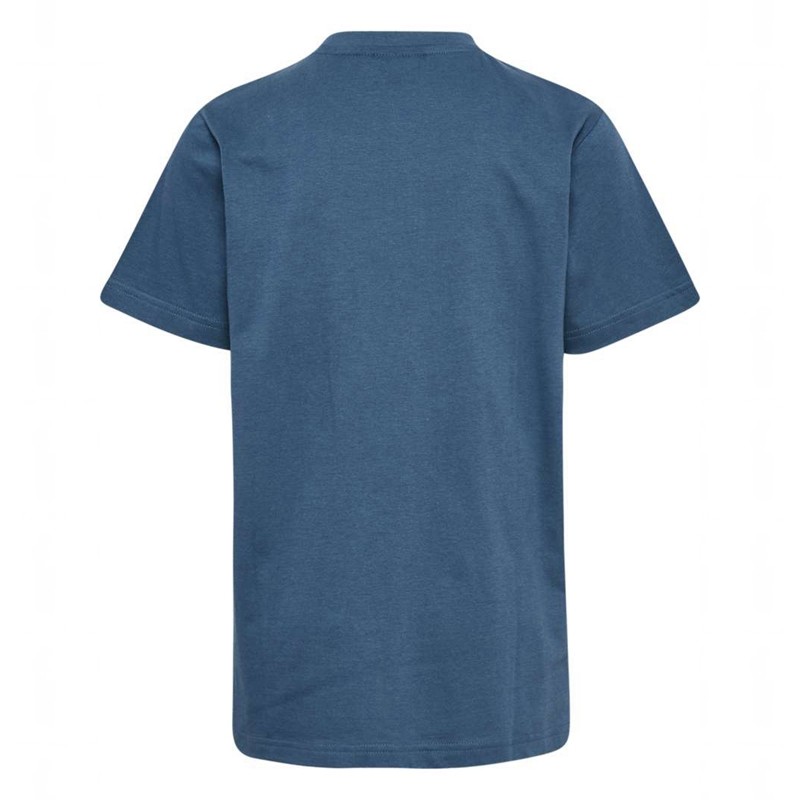 Hummel Leo S/S T-shirt Barn Blå | 060686-170