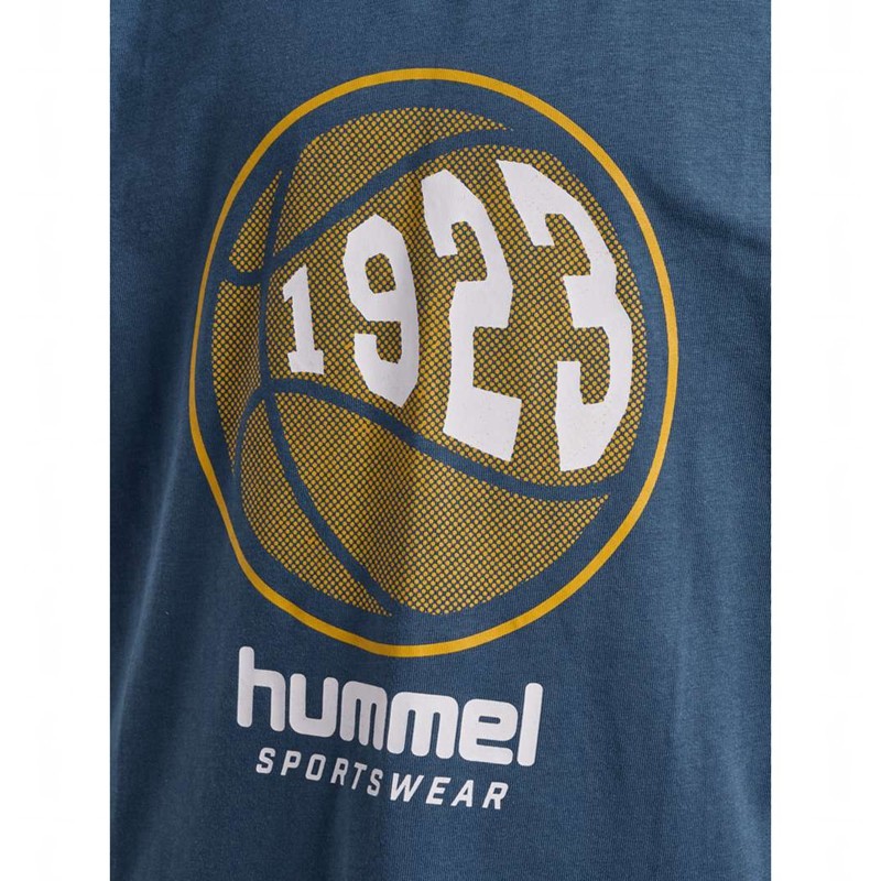 Hummel Leo S/S T-shirt Barn Blå | 060686-170