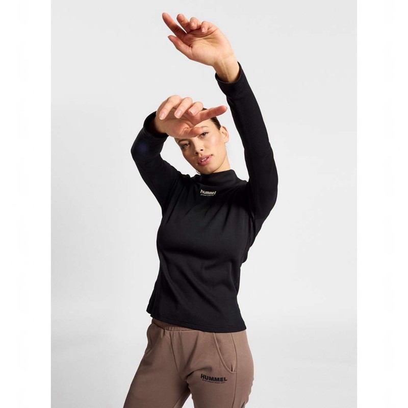 Hummel Lgc Gisa Turtleneck Hink Hatt Dam Svarta | 592645-152