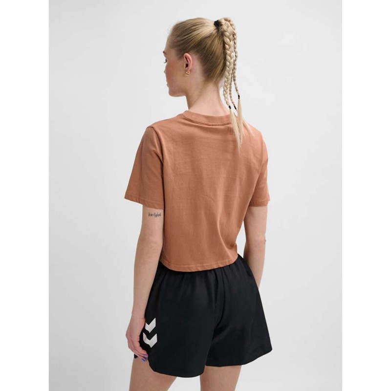 Hummel Lgc Malu Cropped T-shirt Dam Bruna | 218217-203