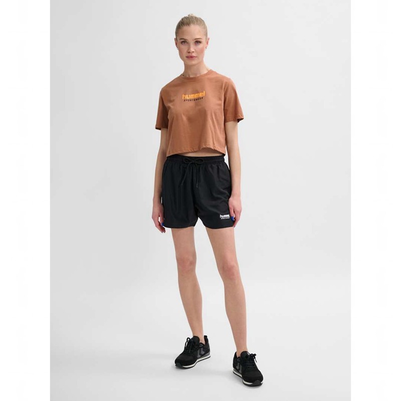 Hummel Lgc Malu Cropped T-shirt Dam Bruna | 218217-203