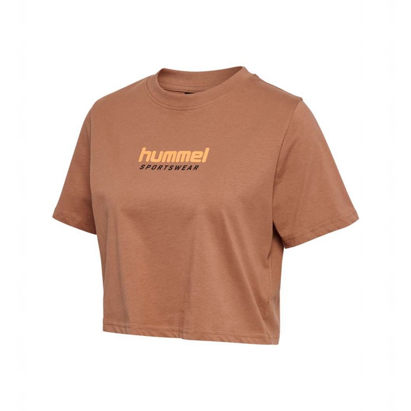 Hummel Lgc Malu Cropped T-shirt Dam Bruna | 218217-203