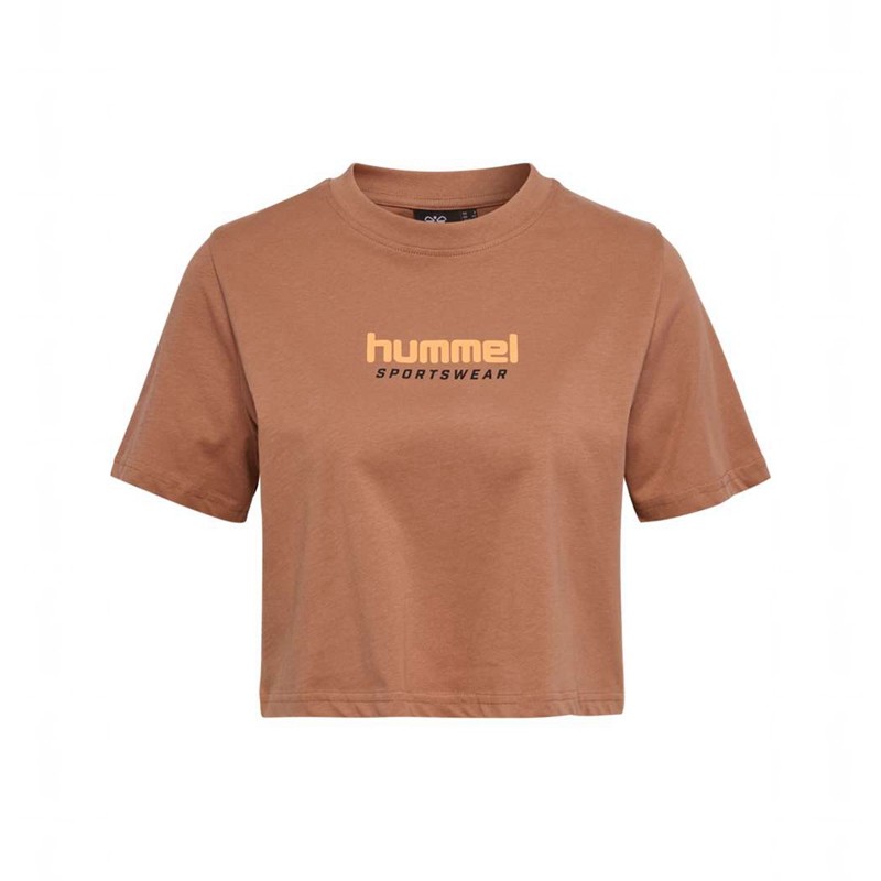 Hummel Lgc Malu Cropped T-shirt Dam Bruna | 218217-203