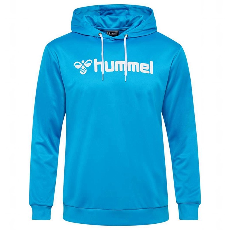 Hummel Logo Hoodie Herr Blå | 307954-841