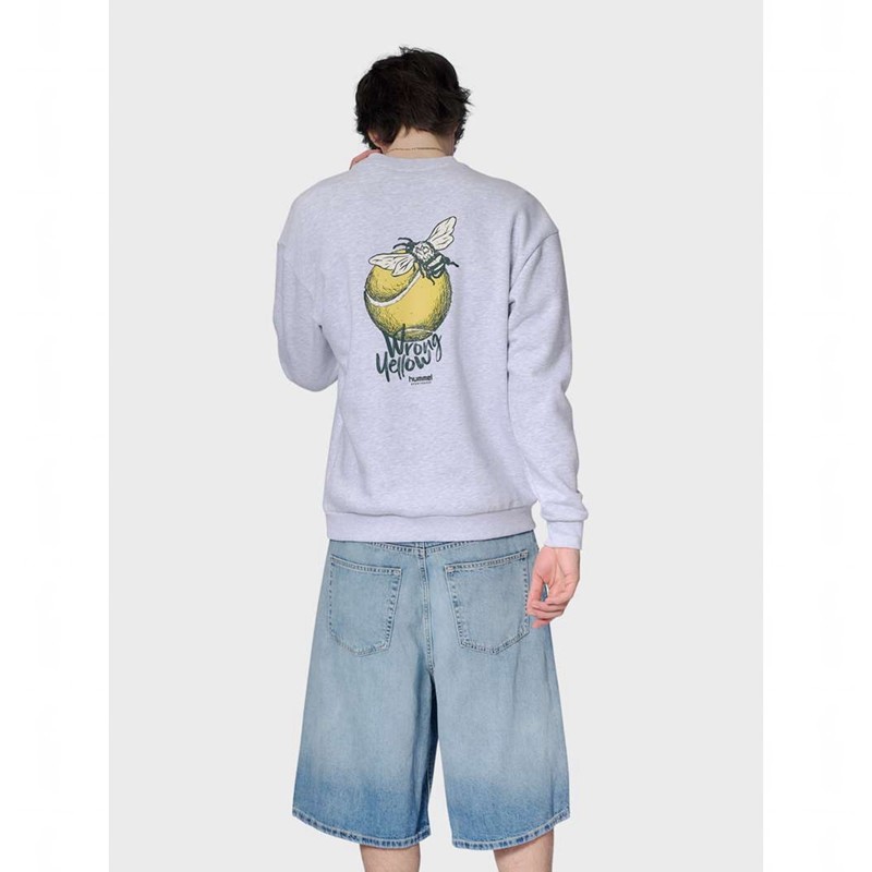 Hummel Loose Crew Wrong Yellow Tröjor Herr Grå | 468849-367