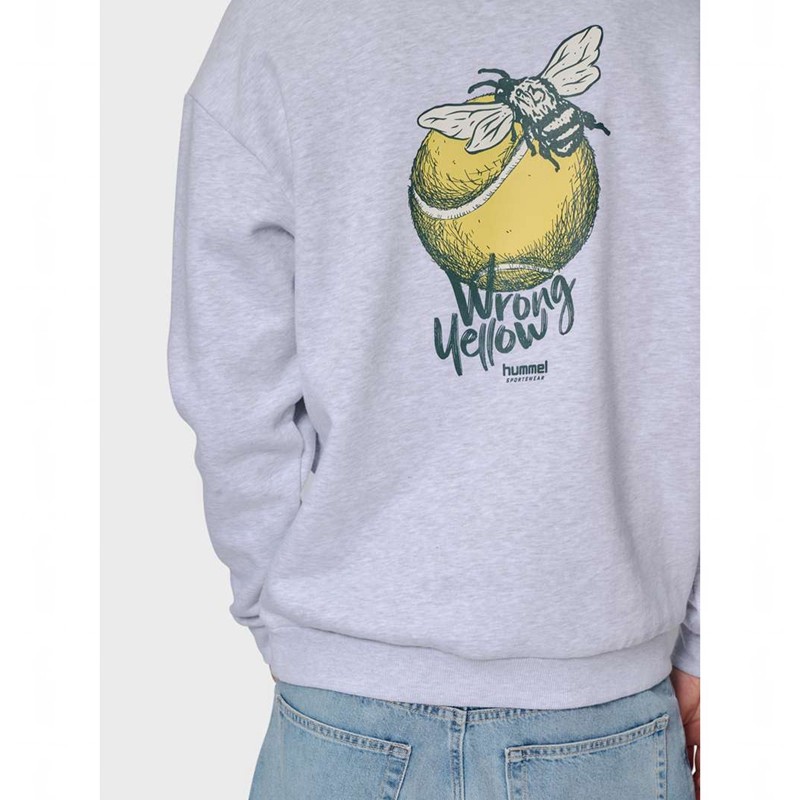 Hummel Loose Crew Wrong Yellow Tröjor Herr Grå | 468849-367