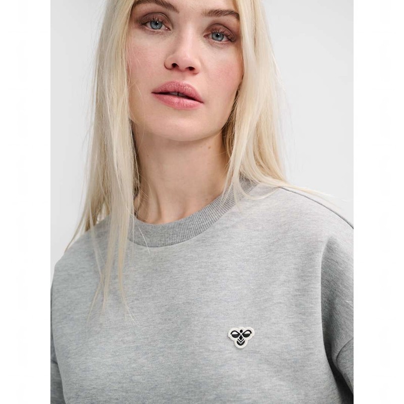 Hummel Loose Crewneck Bee Strumpbyxor Dam Grå | 810798-064