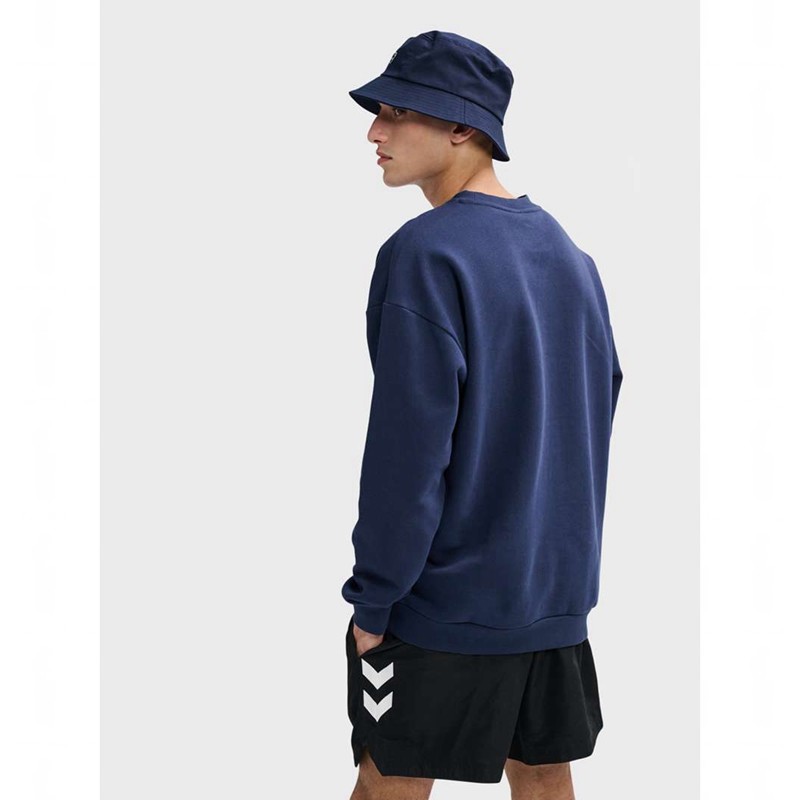 Hummel Loose Crewneck Bee Tröjor Dam Marinblå | 833452-813