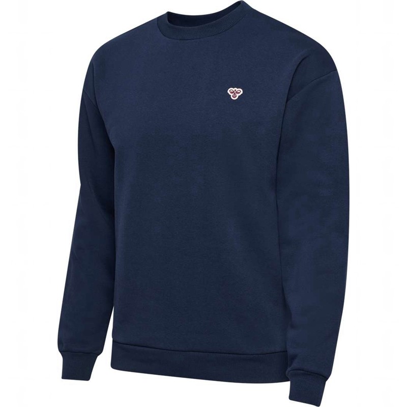 Hummel Loose Crewneck Bee Tröjor Dam Marinblå | 833452-813
