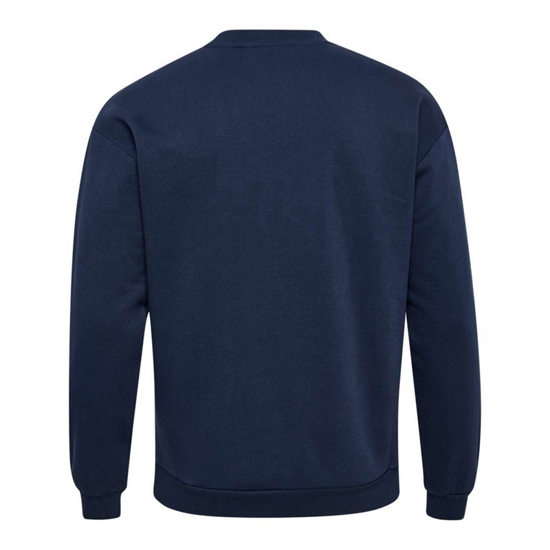Hummel Loose Crewneck Bee Tröjor Dam Marinblå | 833452-813