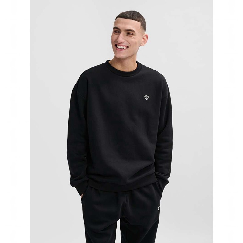 Hummel Loose Crewneck Bee Tröjor Herr Svarta | 853692-305