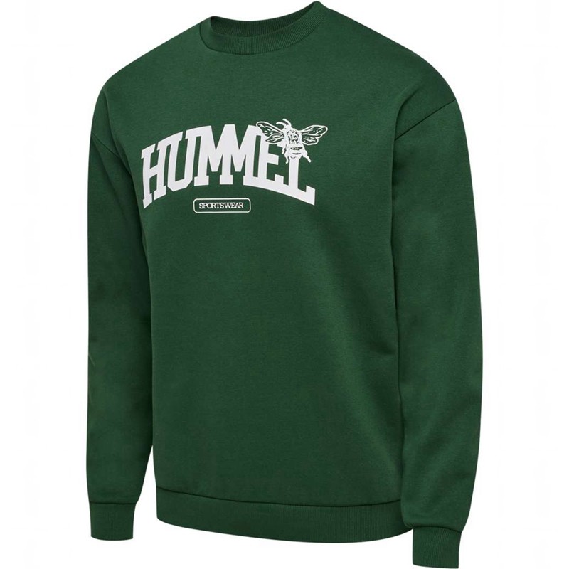 Hummel Loose Crewneck University Bee Tröjor Herr Gröna | 905742-884