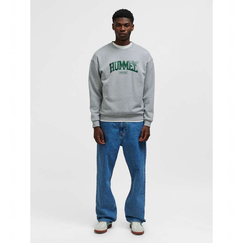 Hummel Loose Crewneck University Bee Tröjor Dam Grå | 215836-584