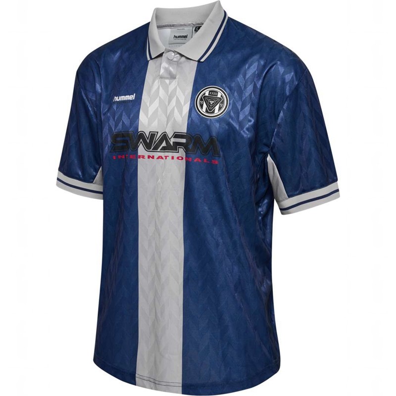 Hummel Loose Fb S/S Jersey Herr Blå | 634424-529