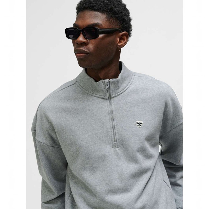 Hummel Loose Half Zip Bee Tröjor Dam Grå | 084121-824
