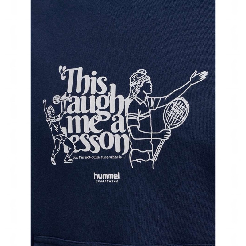 Hummel Loose Lesson Hoodie Herr Marinblå | 280837-420