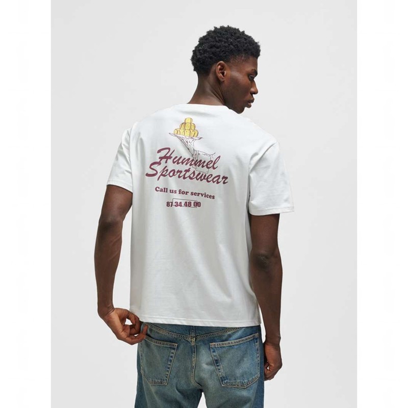 Hummel Loose S/S Call Us T-shirt Herr Vita | 806802-178
