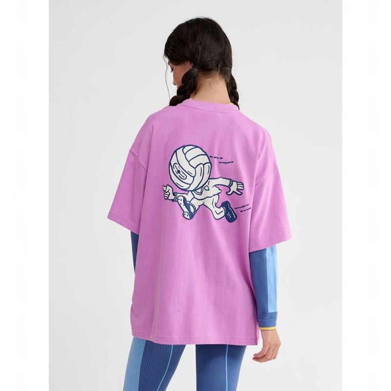 Hummel Loose S/S Headball T-shirt Herr Rosa | 954453-368