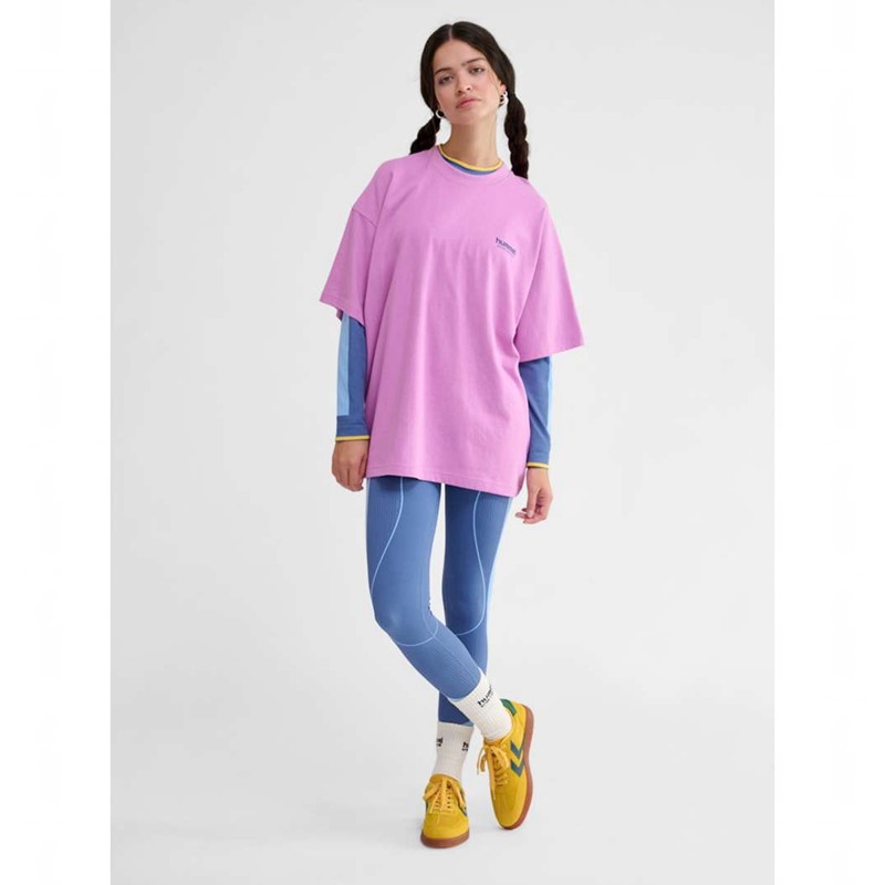 Hummel Loose S/S Headball T-shirt Herr Rosa | 954453-368
