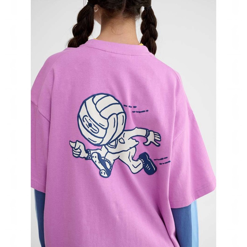 Hummel Loose S/S Headball T-shirt Herr Rosa | 954453-368