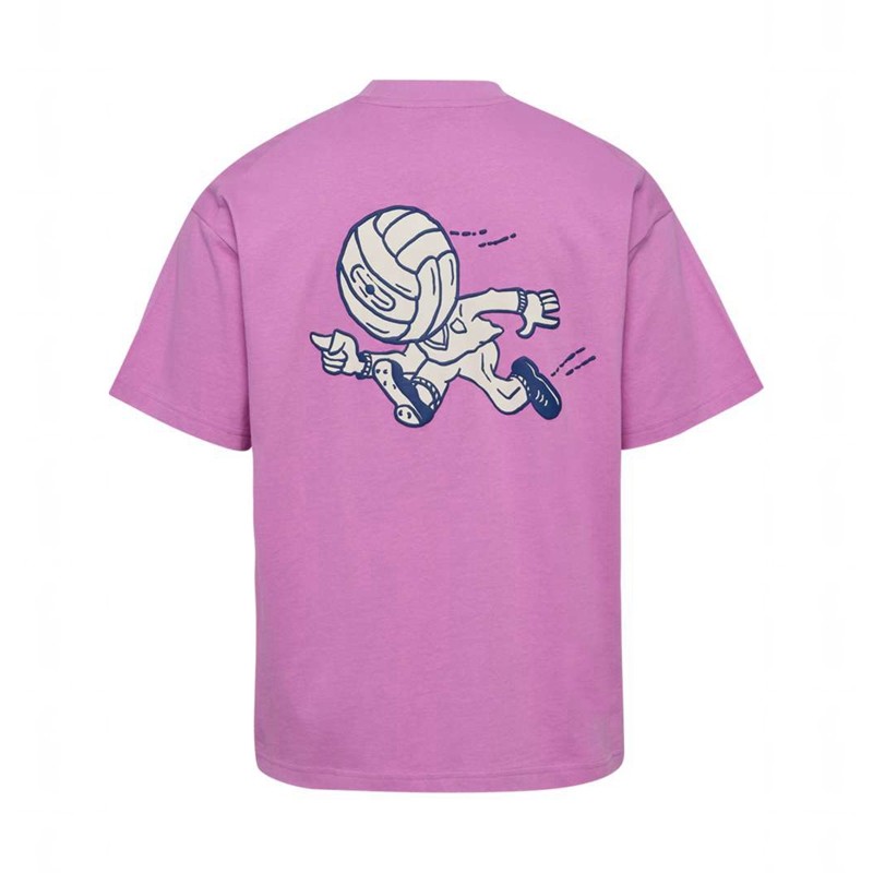 Hummel Loose S/S Headball T-shirt Herr Rosa | 954453-368
