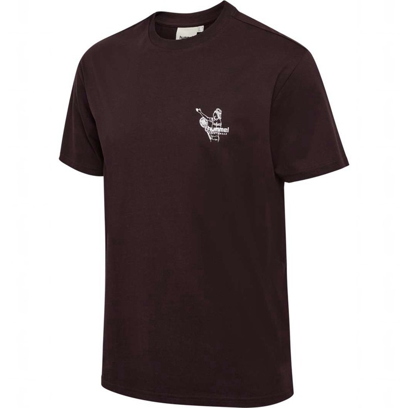 Hummel Loose S/S Lesson T-shirt Herr Choklad | 266790-491