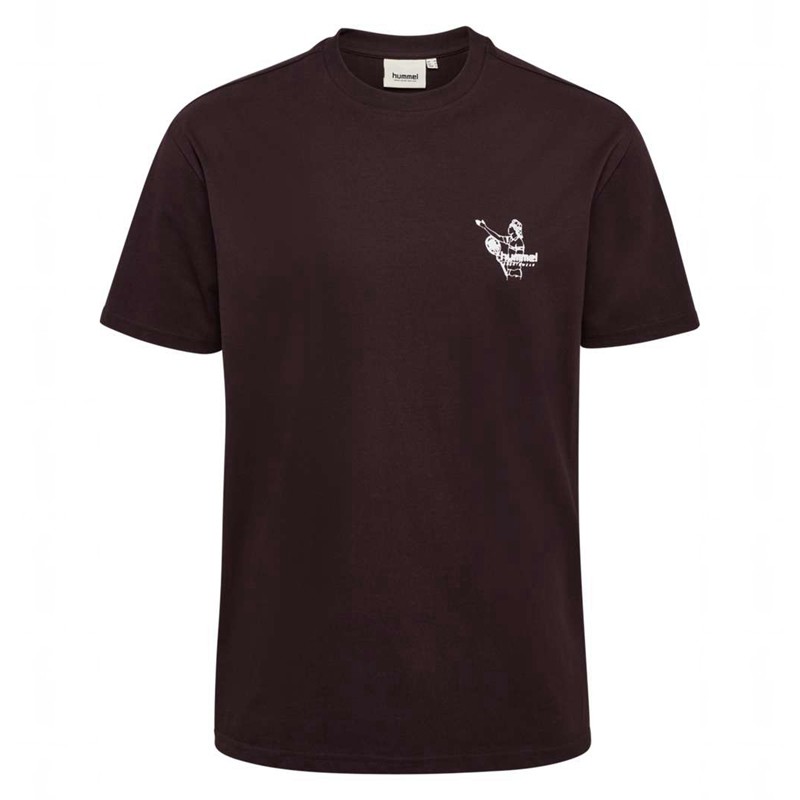 Hummel Loose S/S Lesson T-shirt Herr Choklad | 266790-491