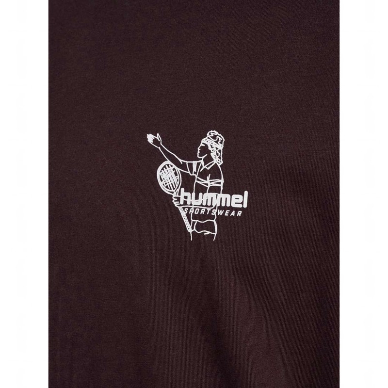 Hummel Loose S/S Lesson T-shirt Herr Choklad | 266790-491