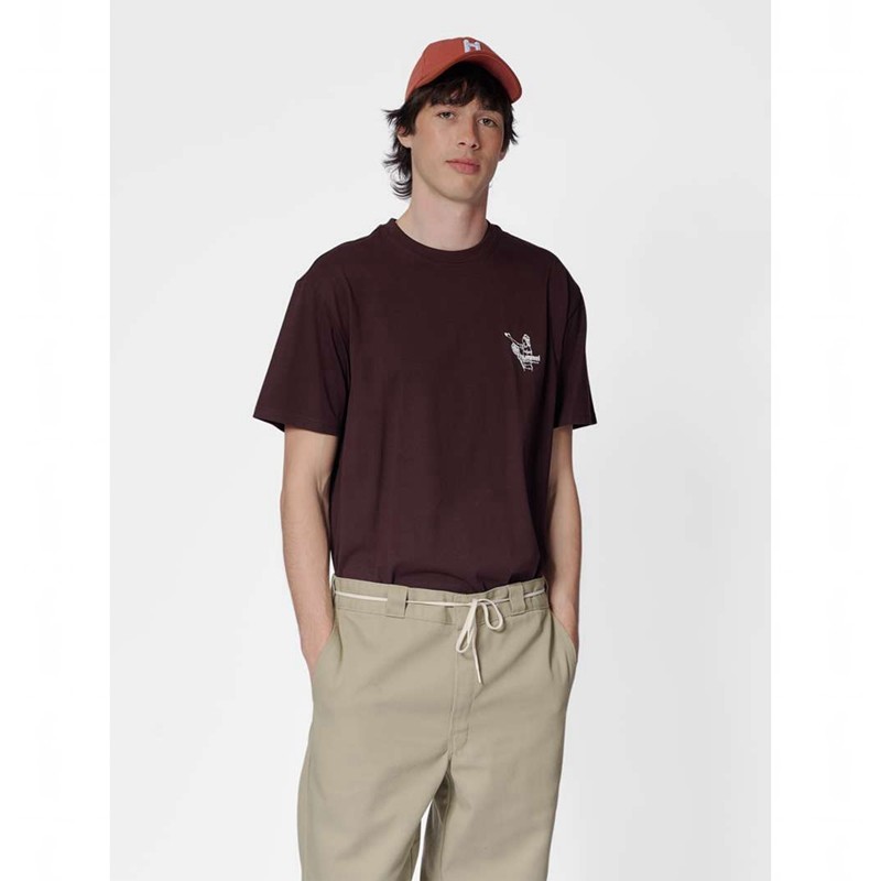 Hummel Loose S/S Lesson T-shirt Herr Choklad | 266790-491