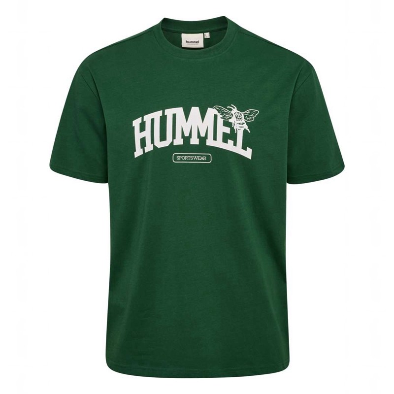 Hummel Loose S/S University Bee T-shirt Herr Gröna | 345633-191