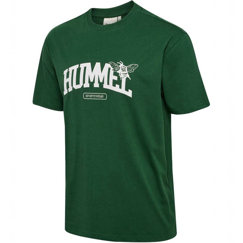Hummel Loose S/S University Bee T-shirt Herr Gröna | 345633-191