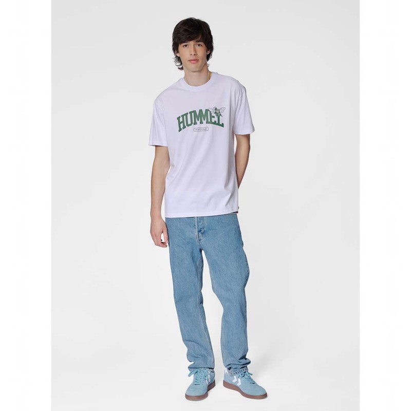 Hummel Loose S/S University Bee T-shirt Herr Vita | 492016-221