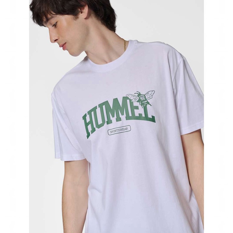 Hummel Loose S/S University Bee T-shirt Herr Vita | 492016-221