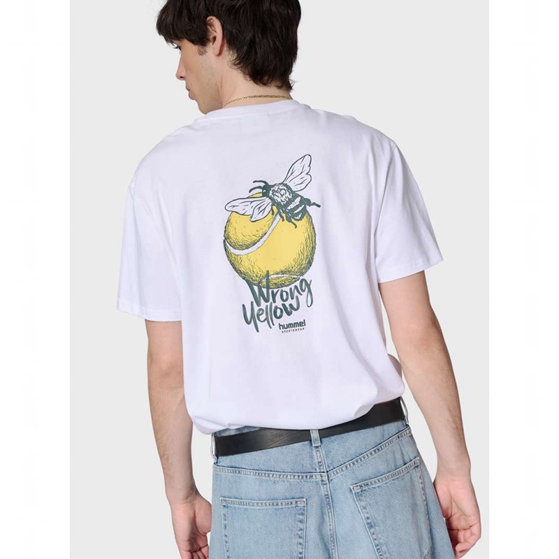 Hummel Loose S/S Wrong Yellow T-shirt Herr Lavendel | 446631-433