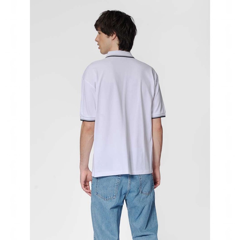 Hummel Loose Shirt S/S Bee Piketröja Herr Vita | 471744-439